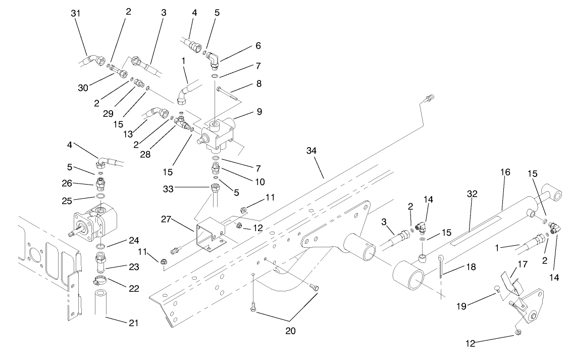 Lift Valve & Cylinder Assembly