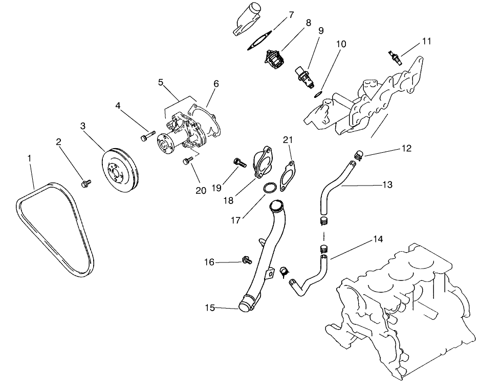 Water Pump & Thermostat Assembly