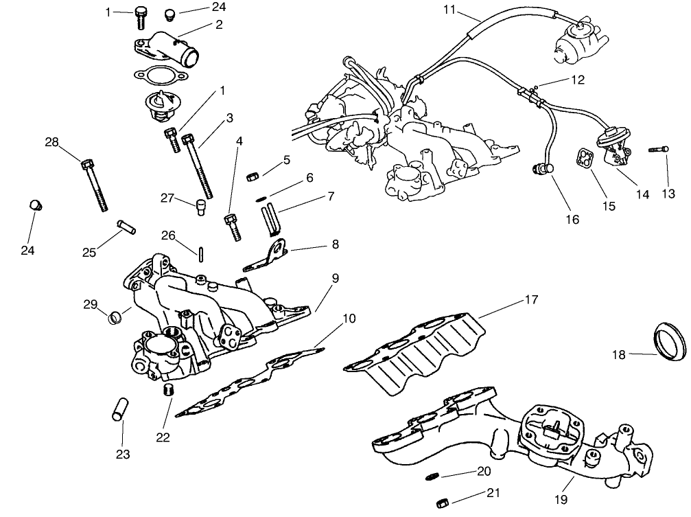 Exhaust & Intake Manifold Assembly