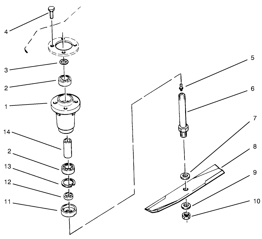 Spindle & Blade Assembly