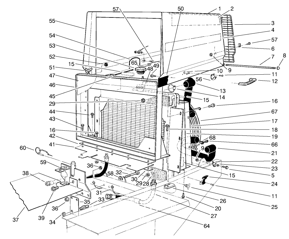 Radiator & Hood Assembly