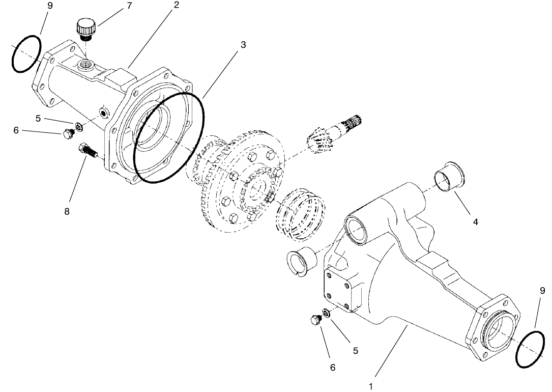 Rear Axle Assembly No. 95-7501 (continued) Axle Support Assembly