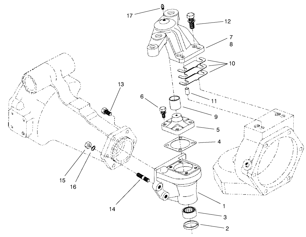 Rear Axle Assembly No. 95-7501 (continued) Bevel Gear Case Assembly