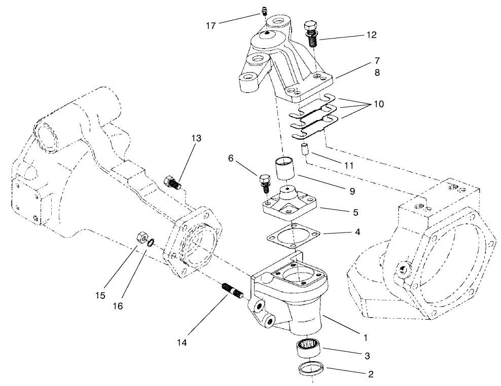 Rear Axle Assembly No. 95-7501 (continued) Bevel Gear Case Assembly