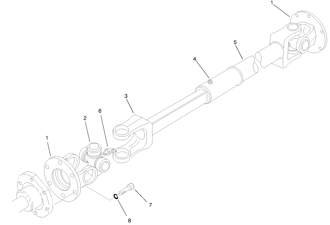 Drive Shaft Assembly No. 98-5009