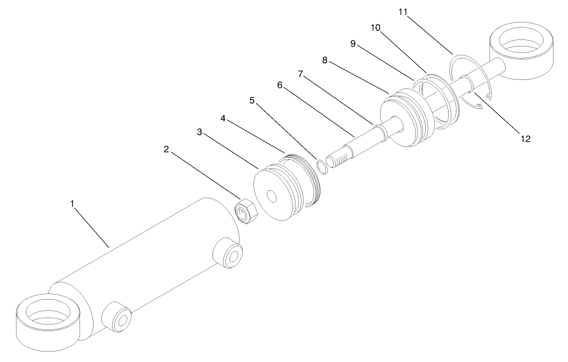 Hydraulic Cylinder Assembly No. 94-8141