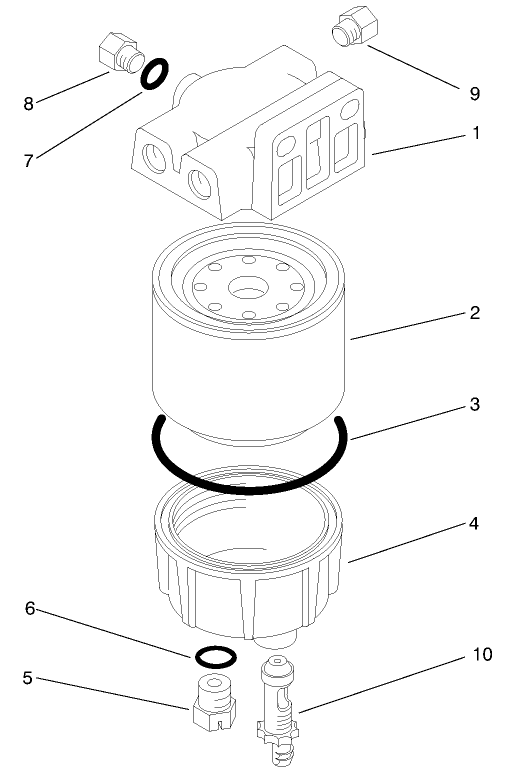Water / Fuel Separator Filter Assembly No. 98-9305