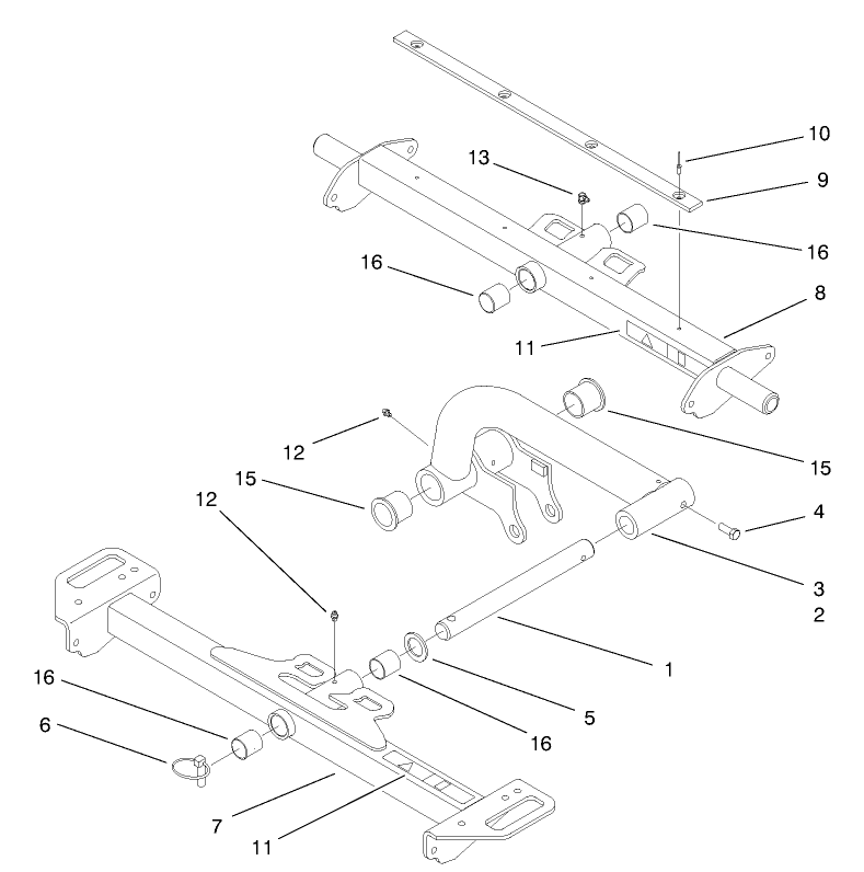 Carrier Frame and Lift Arm Assembly