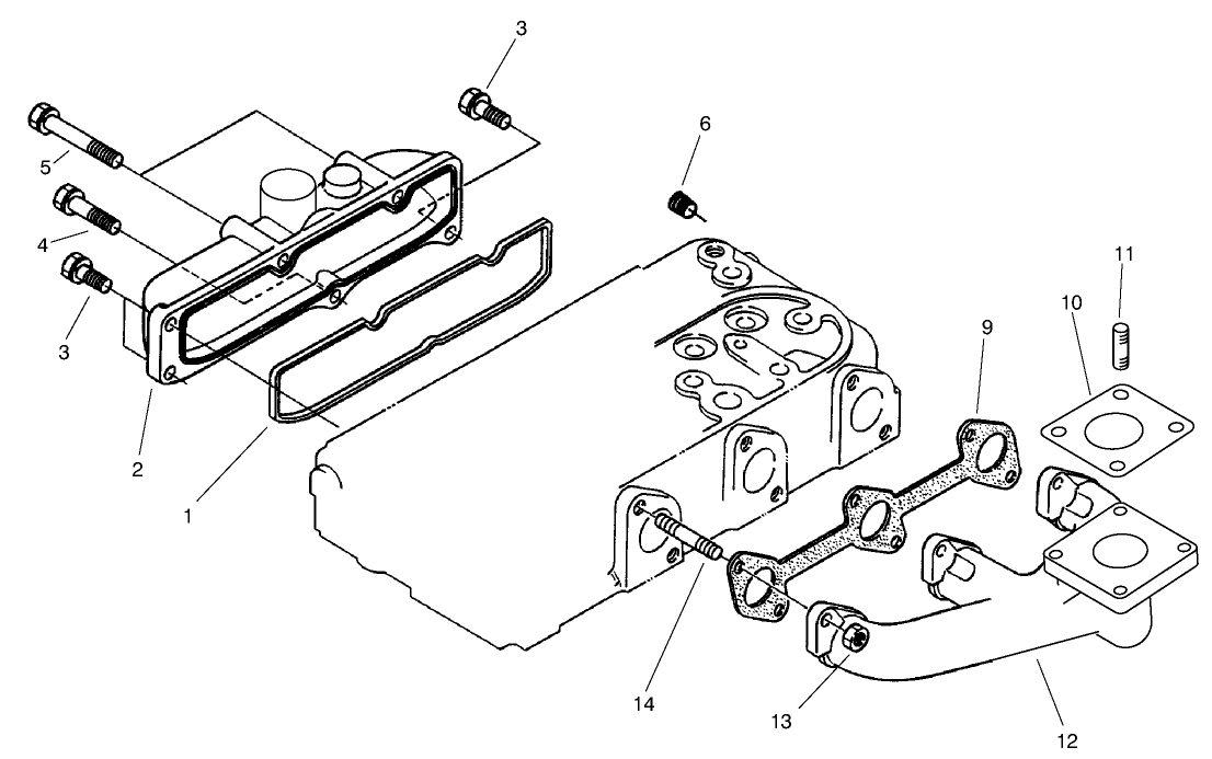 Exhaust Manifold and Gasket Assembly