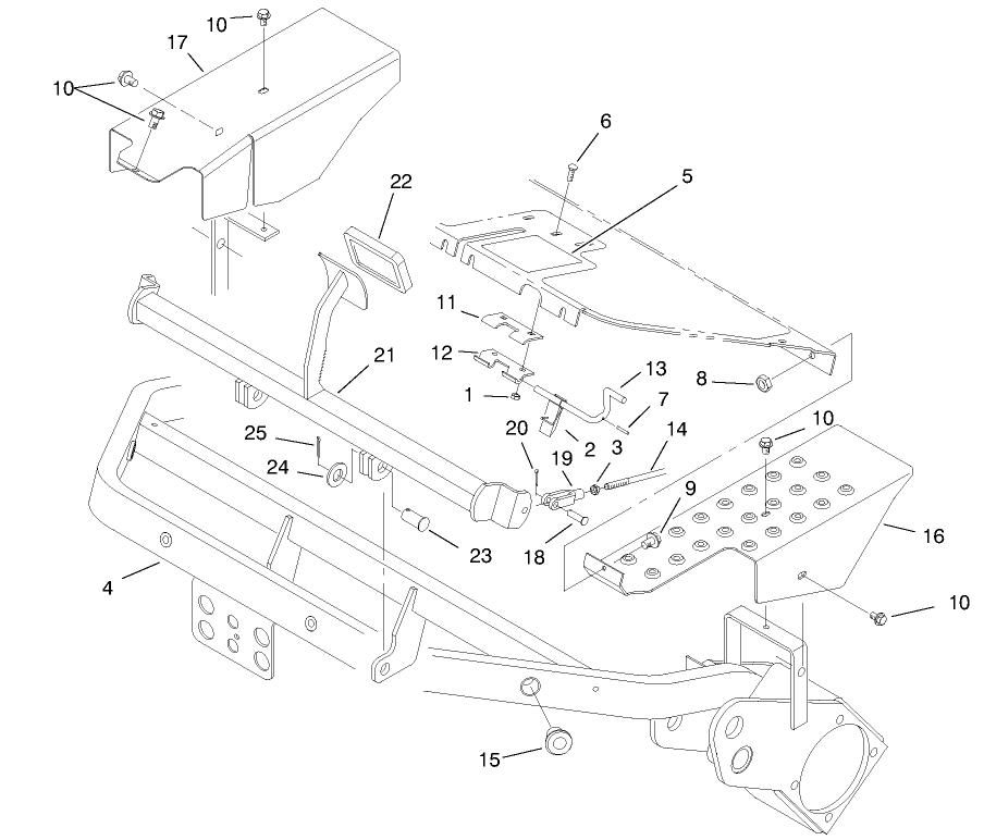 Frame & Brake Pedal Assembly