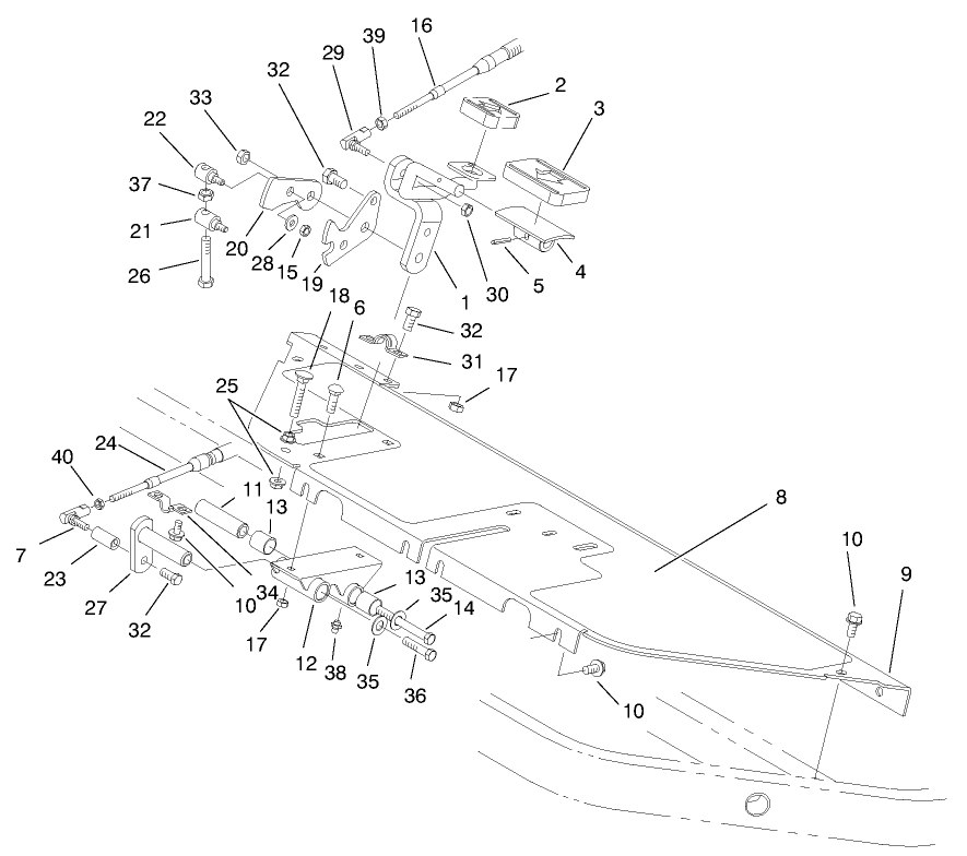 Floor Panel & Traction Pedal Assembly