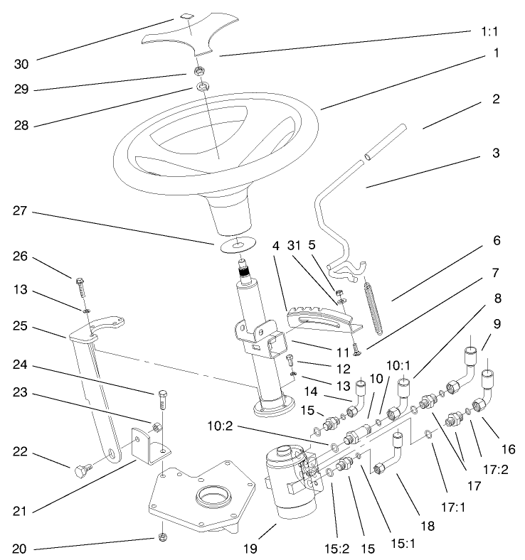 Power Steering & Tilt Assembly