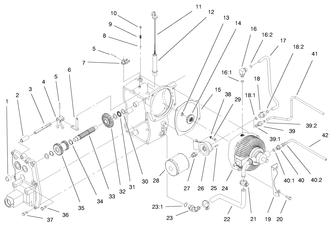 Hydro Trans Axle Assembly (continued)
