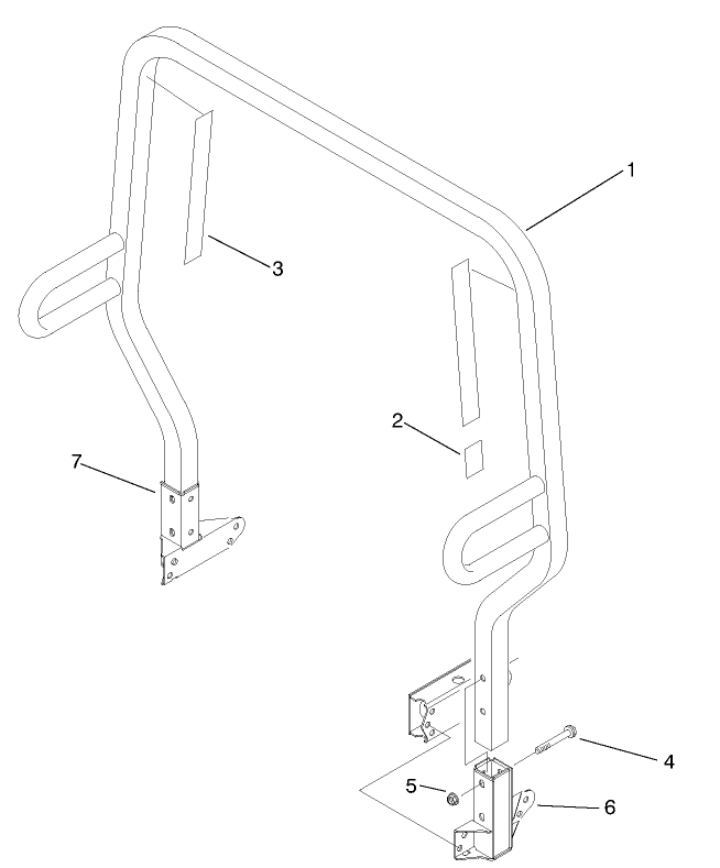 Roll Over Protection System (r.o.p.s.) Assembly