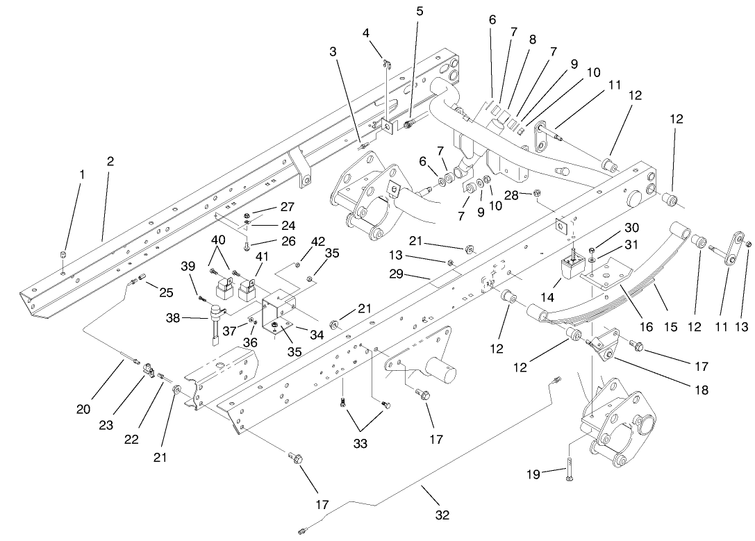 Rear Frame And Relay Assembly
