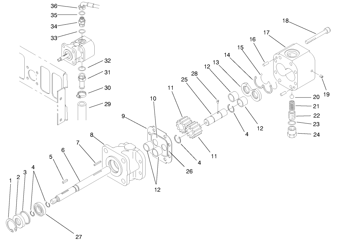 Hydraulic Pump Assembly No. 99-1054