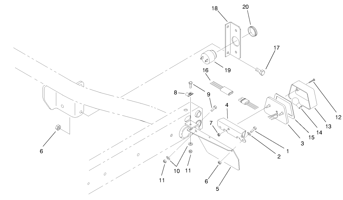 Backup Alarm And Tail Light Assembly