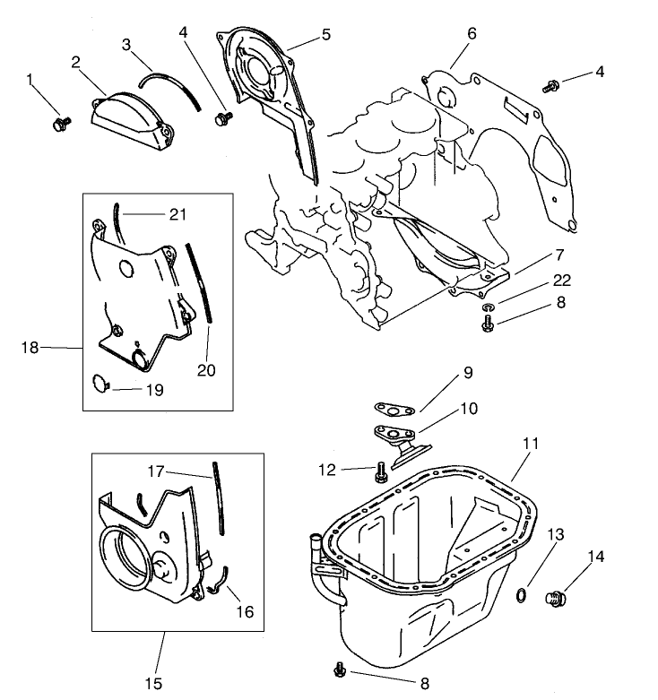 Covers And Oil Pan Assembly