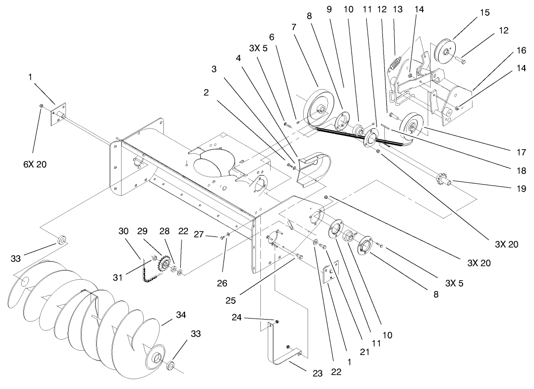 Auger And Drive Assembly