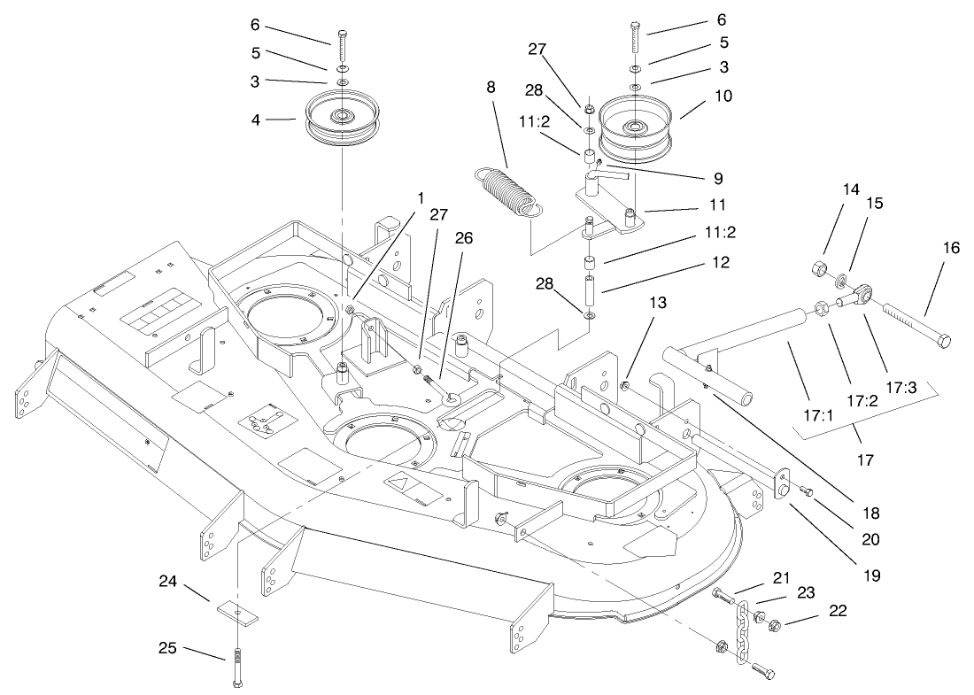 Idler, Pulley/lift Strut Chains Assembly
