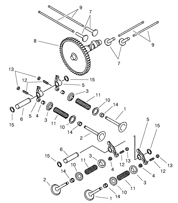 Valves & Camshaft Assembly