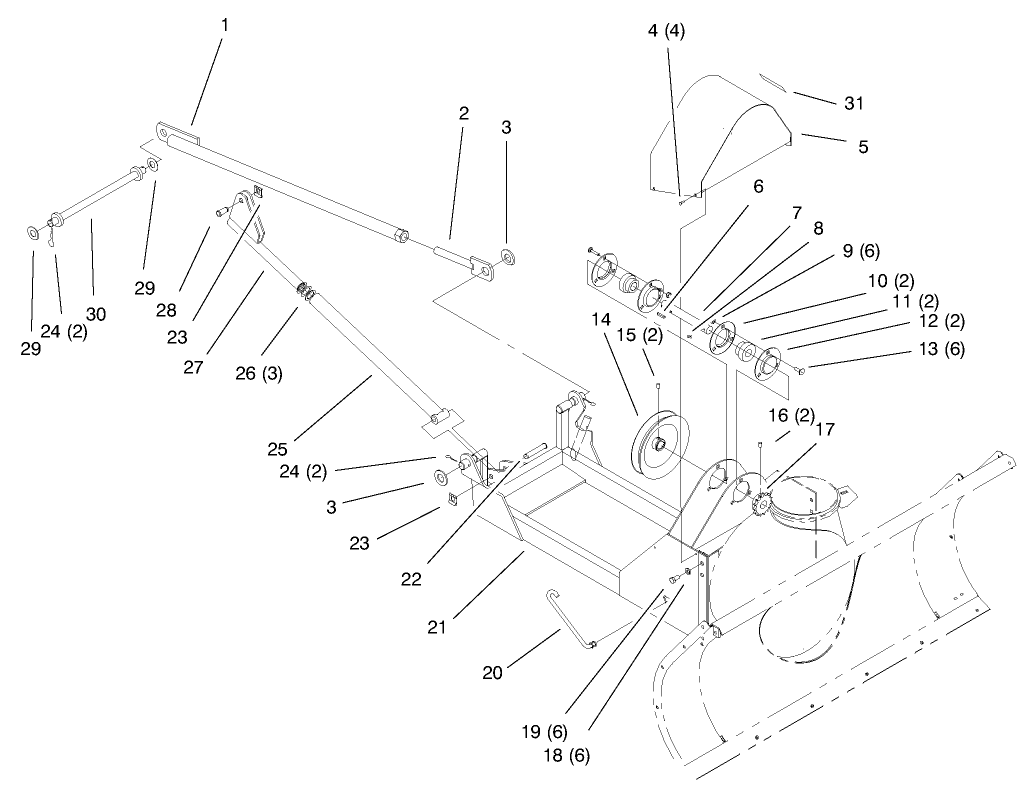 Jack Shaft Assembly
