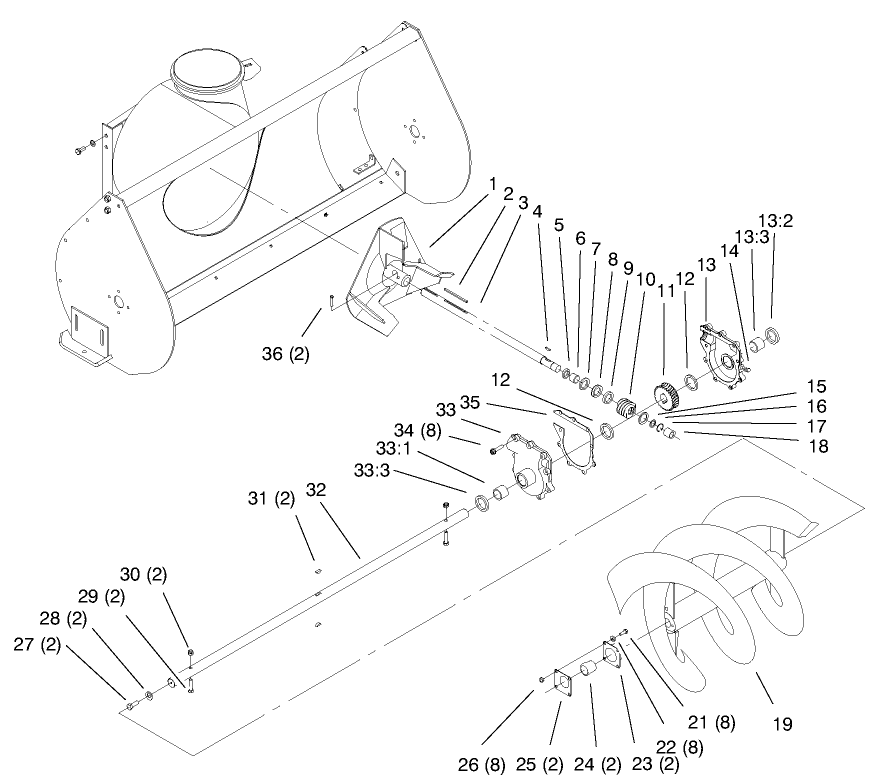 Worm Gear Assembly