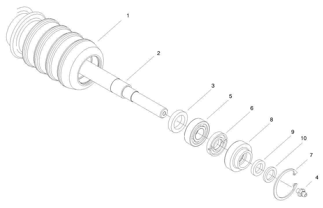 Optional Shoulder Roller Assembly No. 99-8675  (RM6000-D Series)
