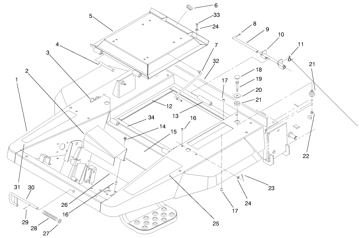 Front Frame & Seat Base Assembly