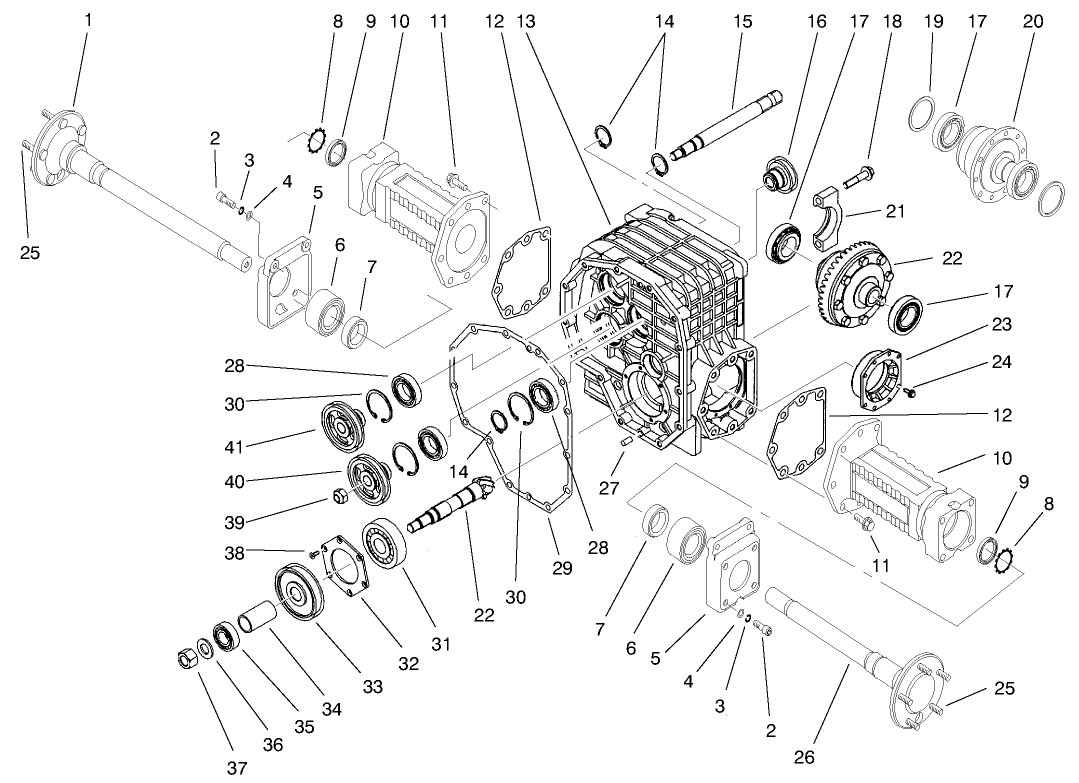 Front Axle Gear Housing Assembly
