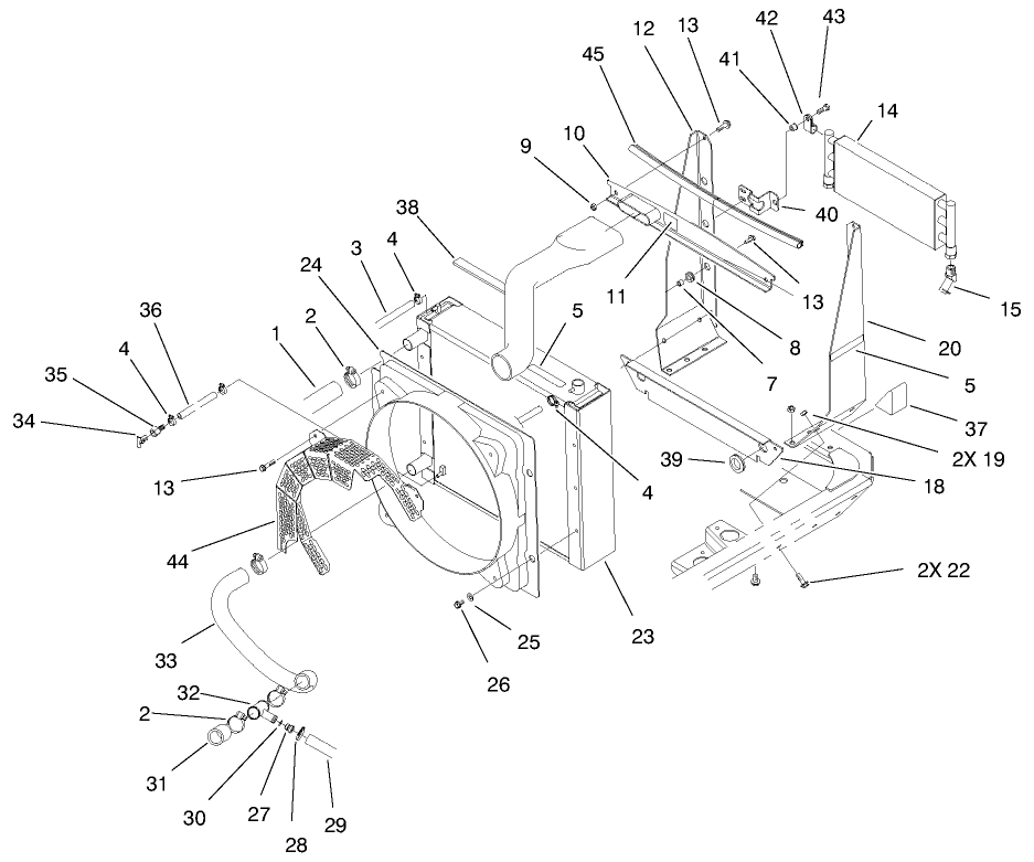 Radiator & Cooler Assembly