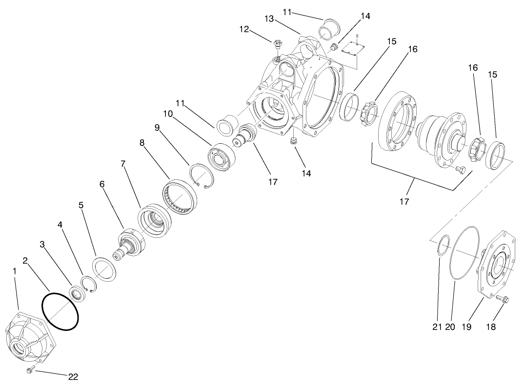 4wd Axle-Housing Assembly