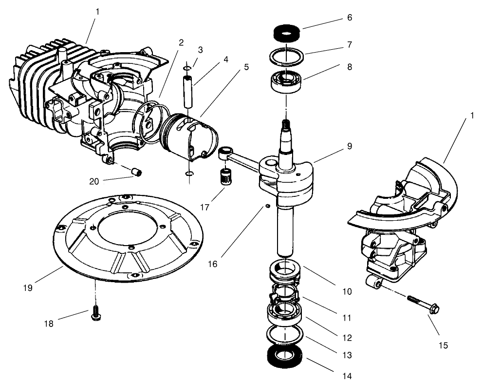 Crankshaft Assembly (model No. 48pw)