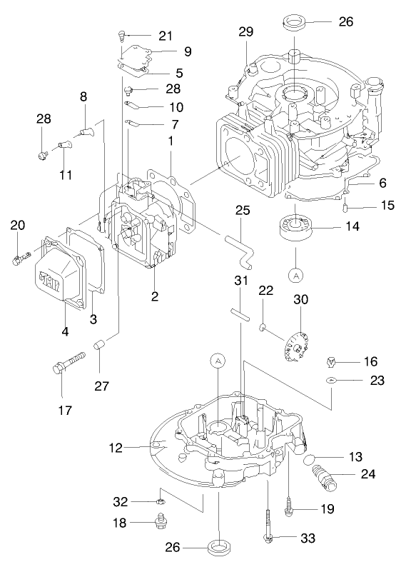 Cylinder/crankcase
