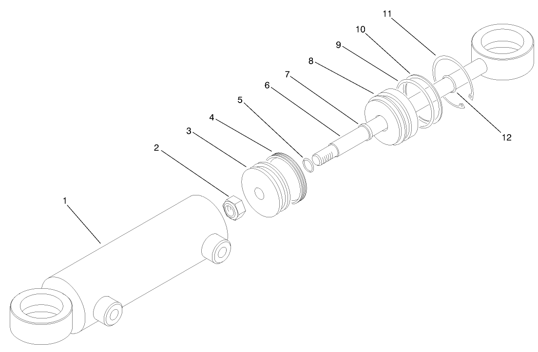 Hydraulic Cylinder Assembly No. 94-8141