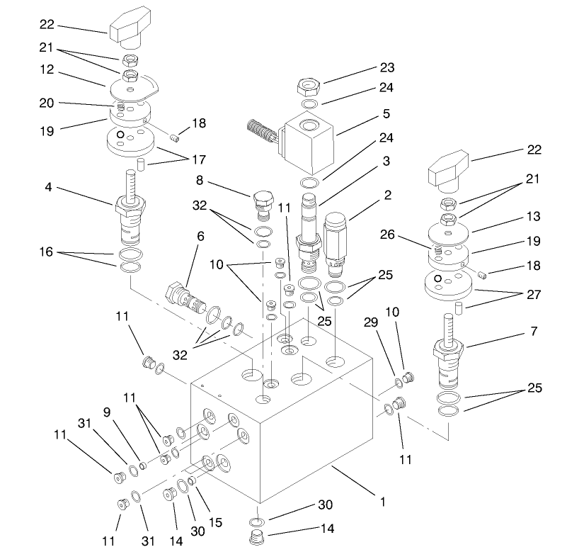 Hydraulic Manifold Assembly No. 95-8675