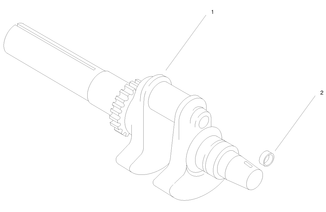 Group 1-Crankshaft (ch25s 68606 Kohler)