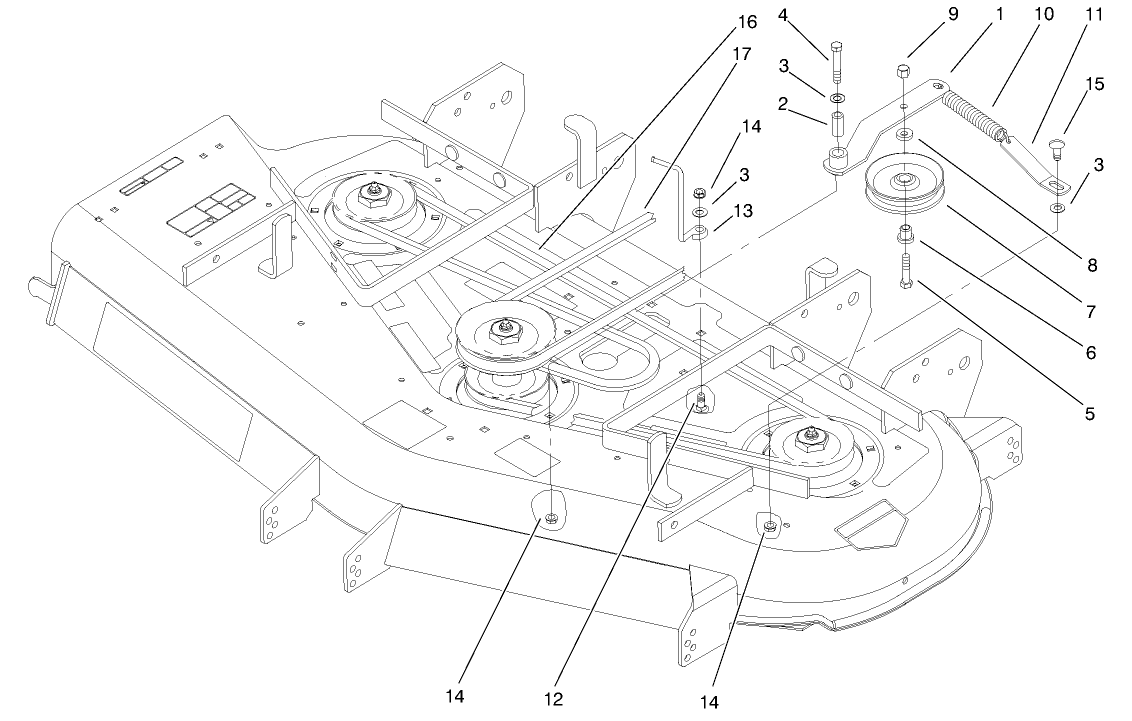 Belts And Idler Arm Assembly