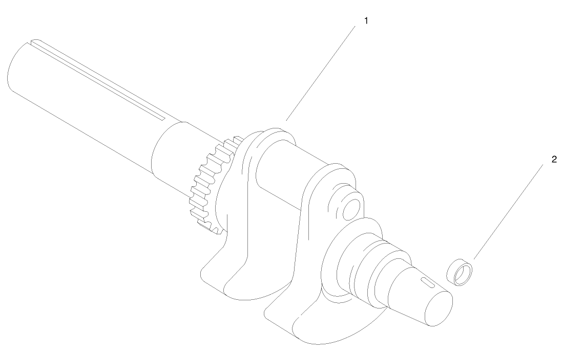 Group 1-Crankshaft (ch25s 68606 Kohler)