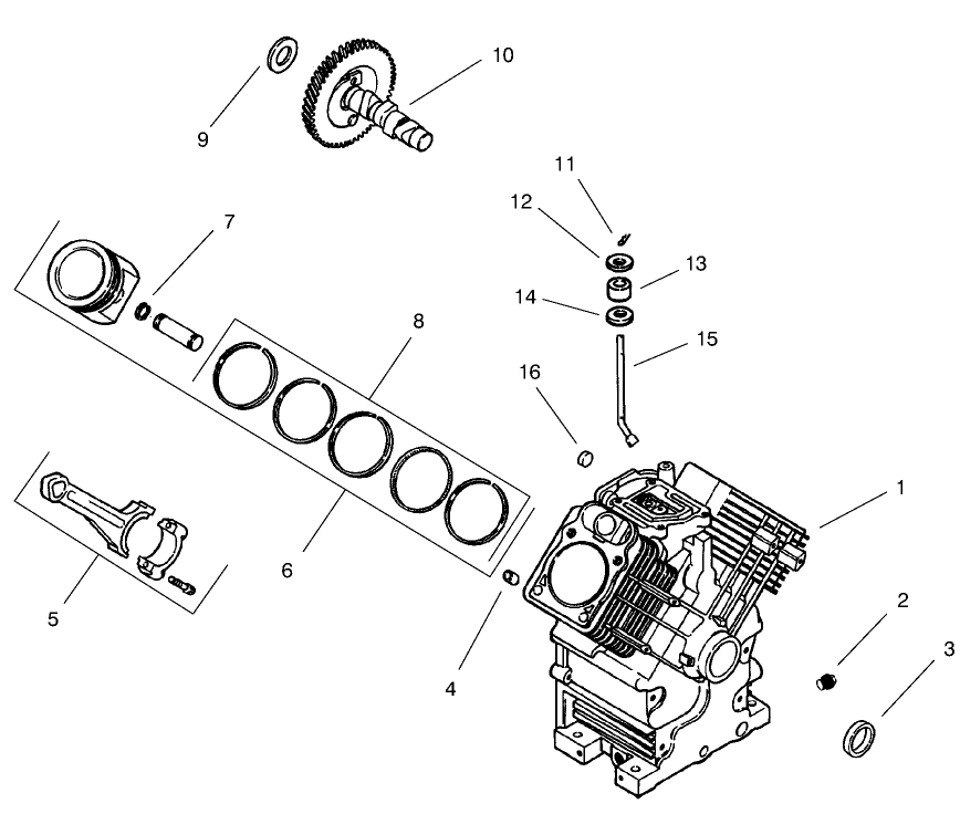 Group 2-Crankcase (ch25s 68606 Kohler)