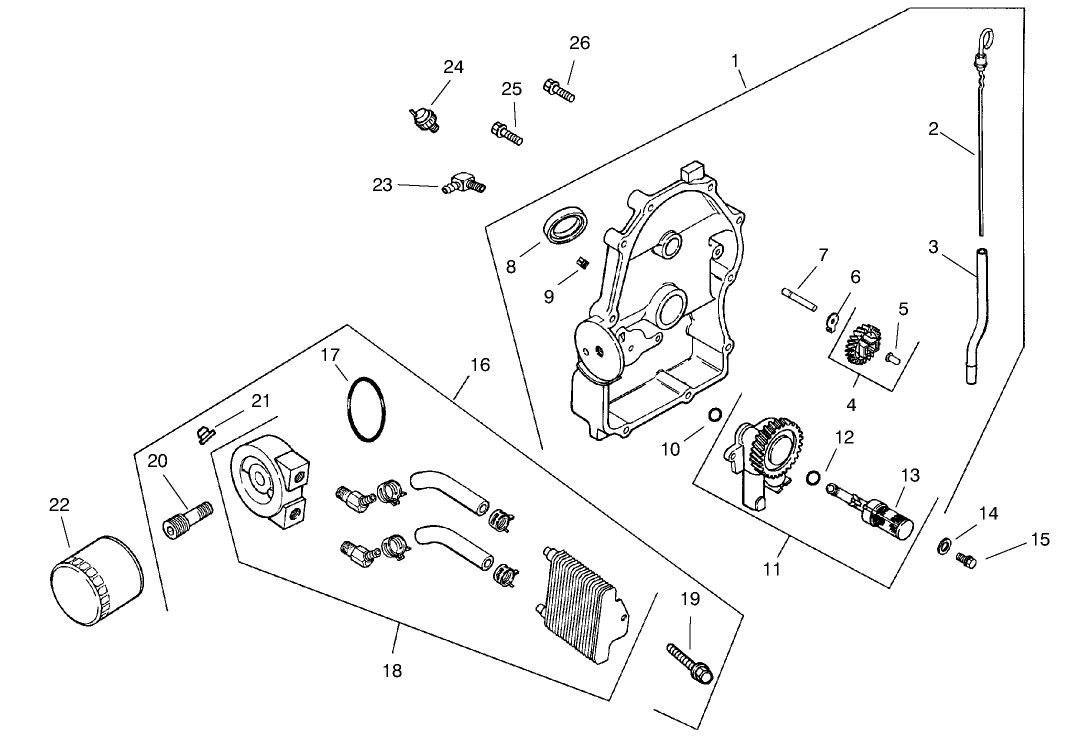 Group 3-Oil Pan/lubrication (ch25s 68606 Kohler)