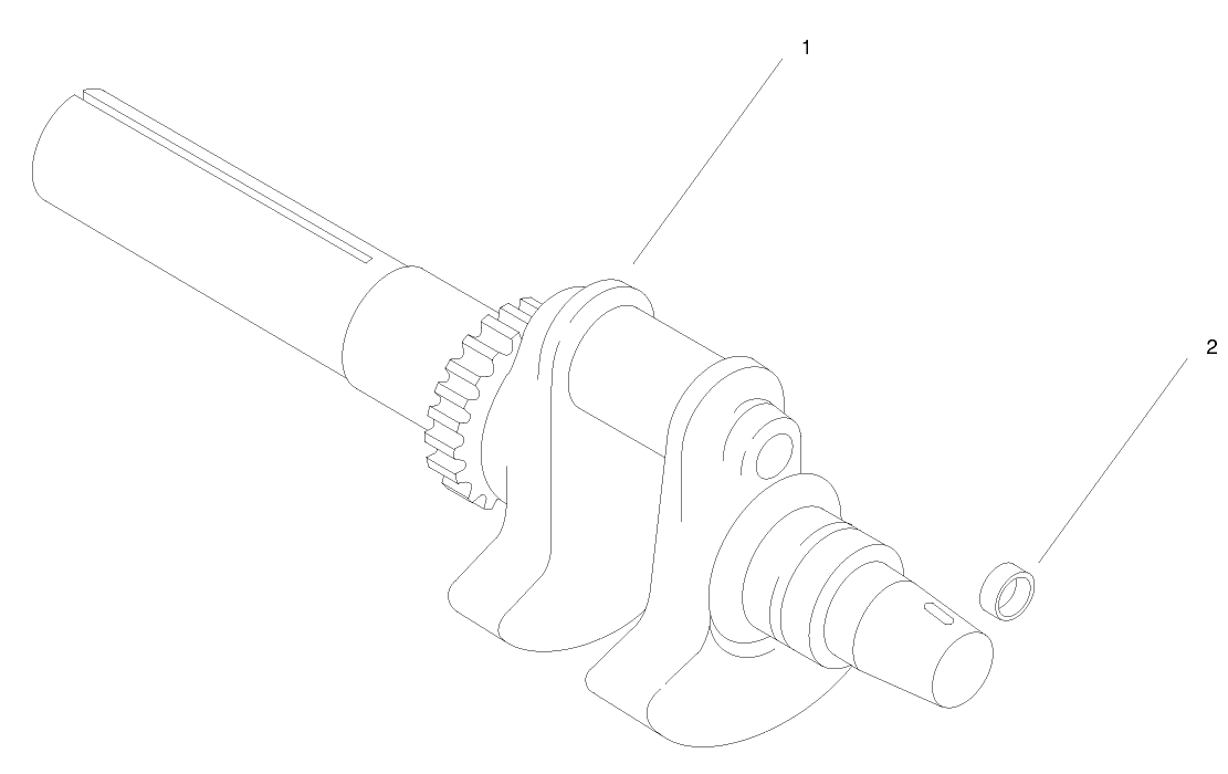 Group 1-Crankshaft (ch25s 68606 Kohler)