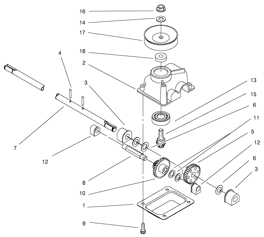 Gear Case Assembly No. 99-1525