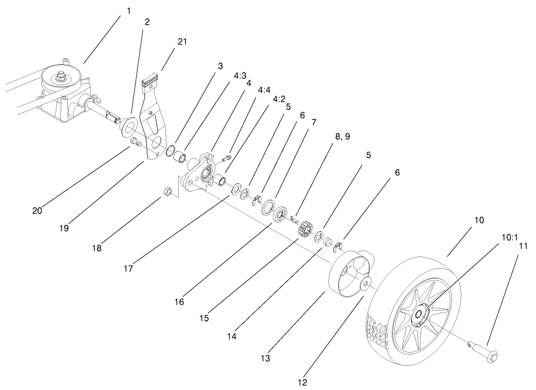 Gear Case & Wheel Assembly