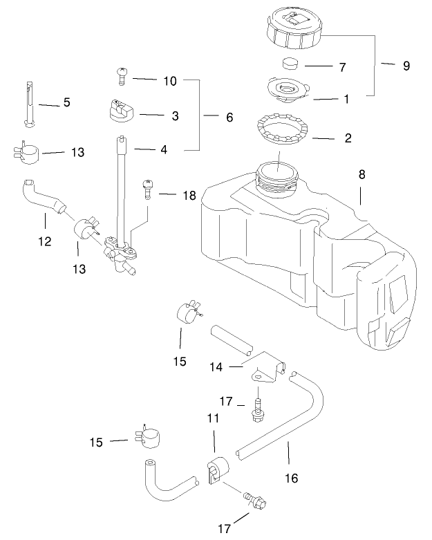 Fuel Tank & Valve Assembly