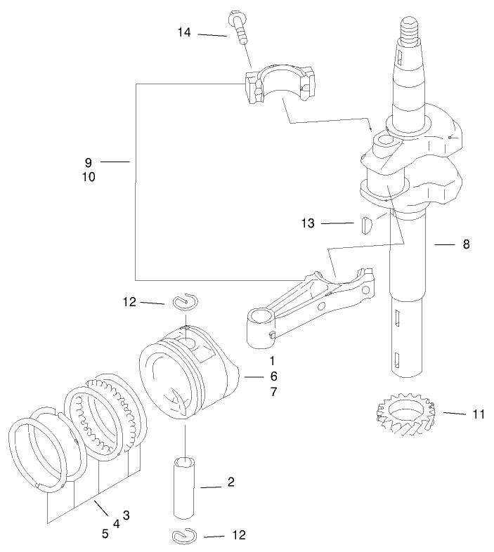 Piston & Crankcase Assembly