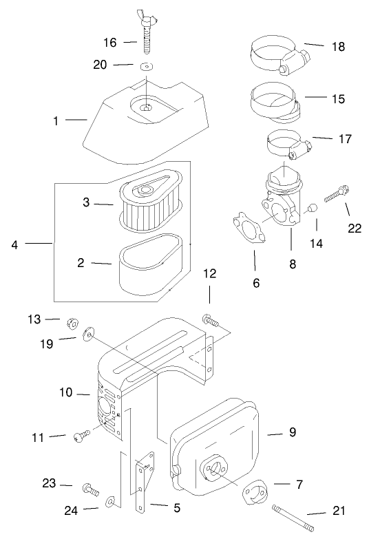 Air Filter & Muffler Assembly