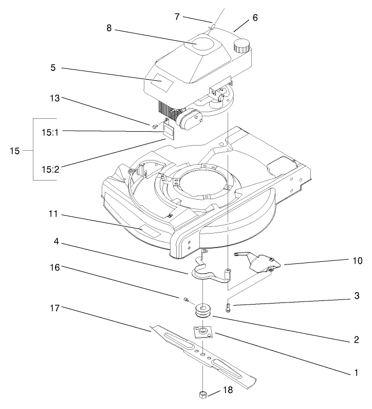 Engine And Blade Assembly