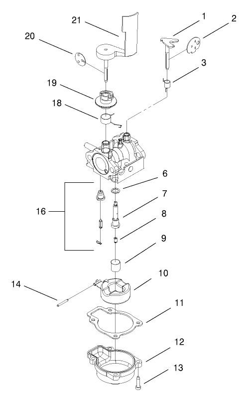 Carburetor Assembly No. 98-7042