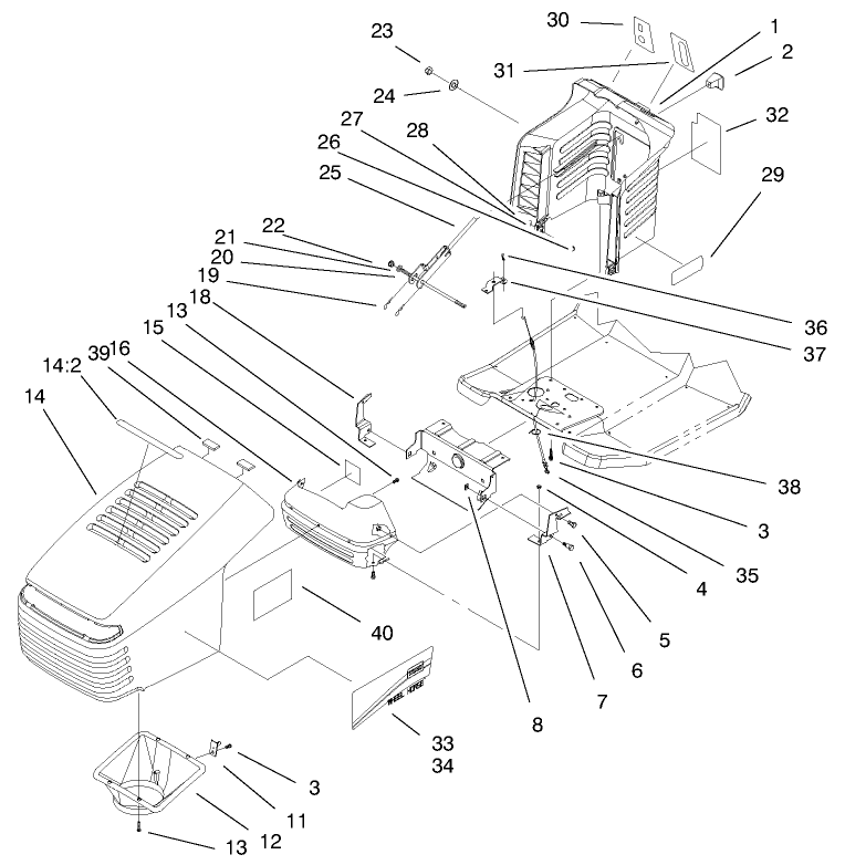 Hood & Tower Assembly